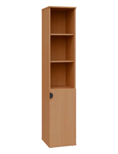 TN 5 - 3DN kancelářská skříň, 1-dveřová/nika, pravá, 1822x360x400, buk royal